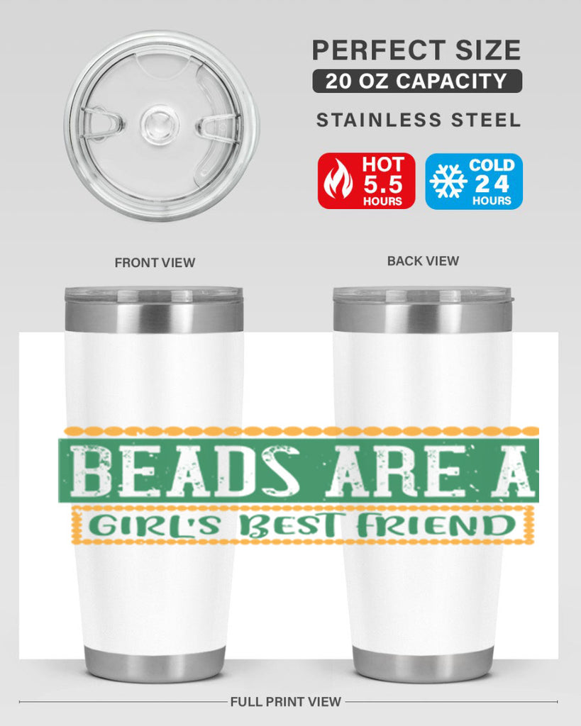 beads are a girls best friend 29#- mardi gras- Tumbler