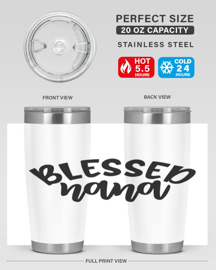 blessed nana 59#- grandma - nana- Tumbler