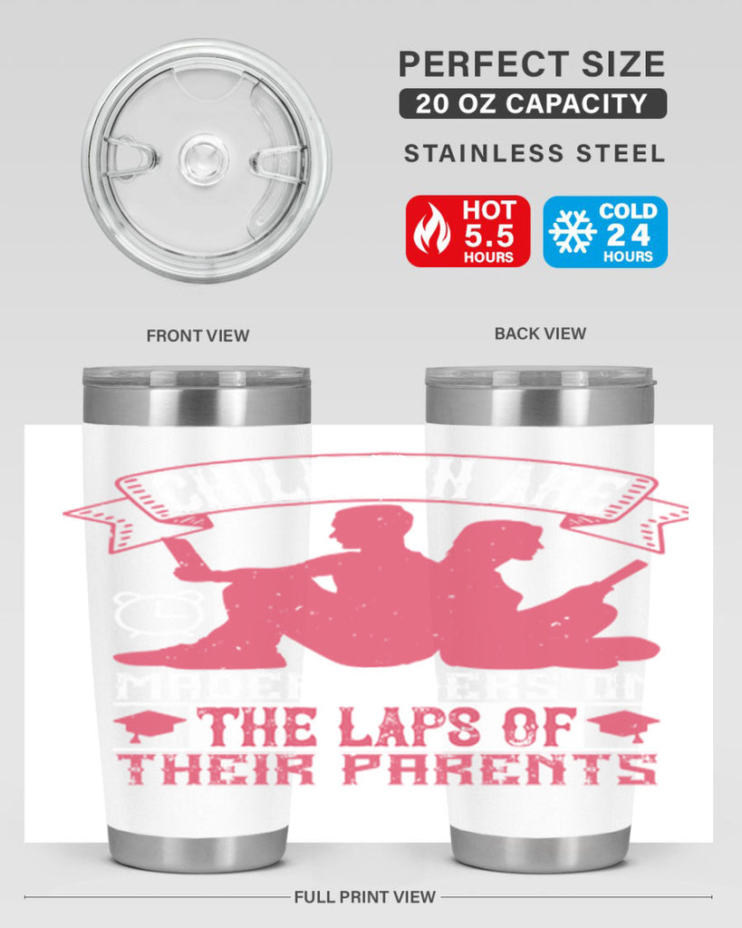 children are made readers on the laps of their parents 73#- reading- Tumbler