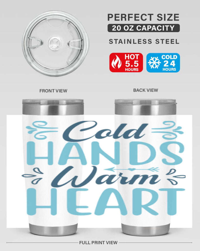 cold hands warm heart 50#- winter- Tumbler