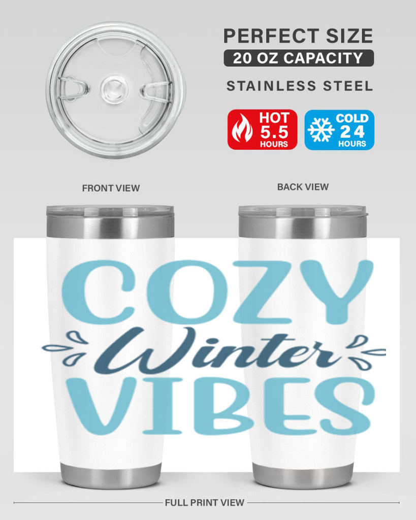 cozy winter vibes 65#- winter- Tumbler