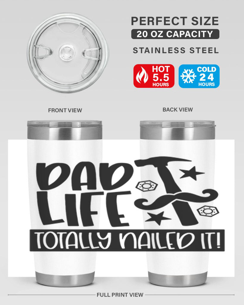 dad life totally nailed it 64#- fathers day- Tumbler