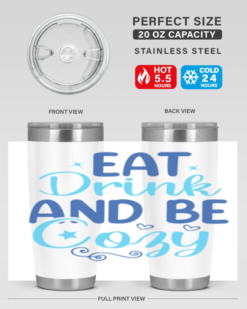 eat drink and be cozy 97#- winter- Tumbler
