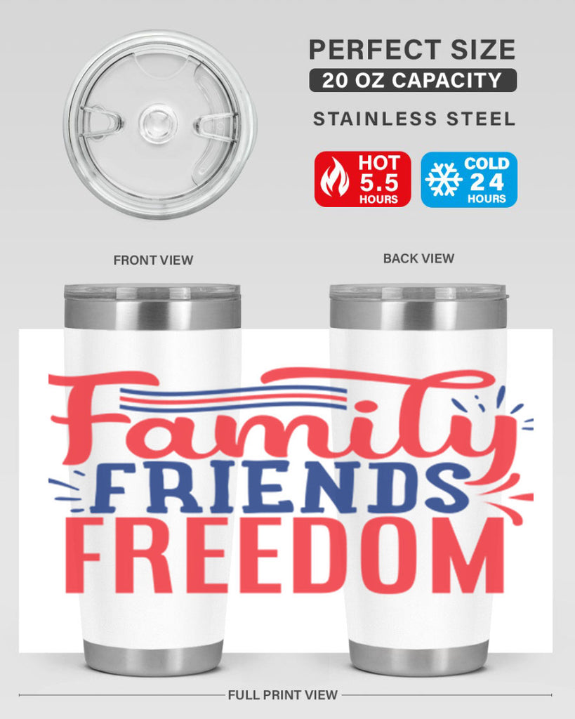 family friends freedom Style 48#- Fourt Of July- Tumbler