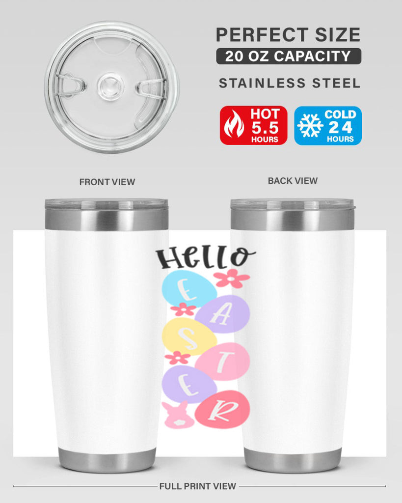 hello easter 32#- easter- Tumbler