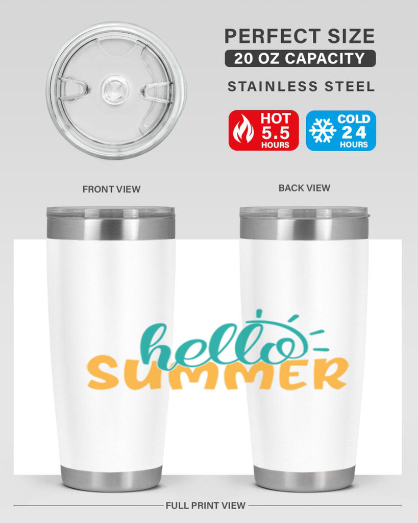 hello summer Style 97#- summer- Tumbler