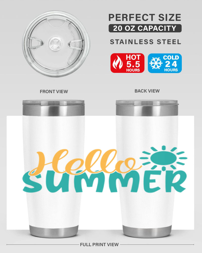 hello summer Style 98#- summer- Tumbler