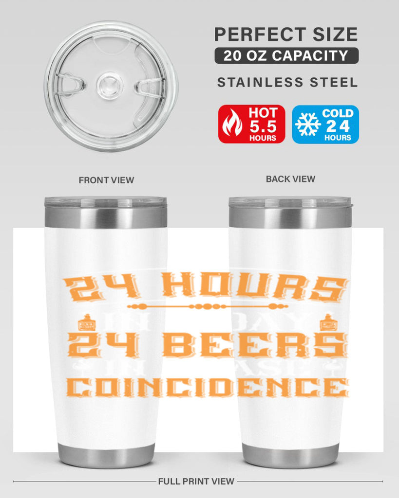 hours in a day beers in a case coincidence 56#- drinking- Tumbler
