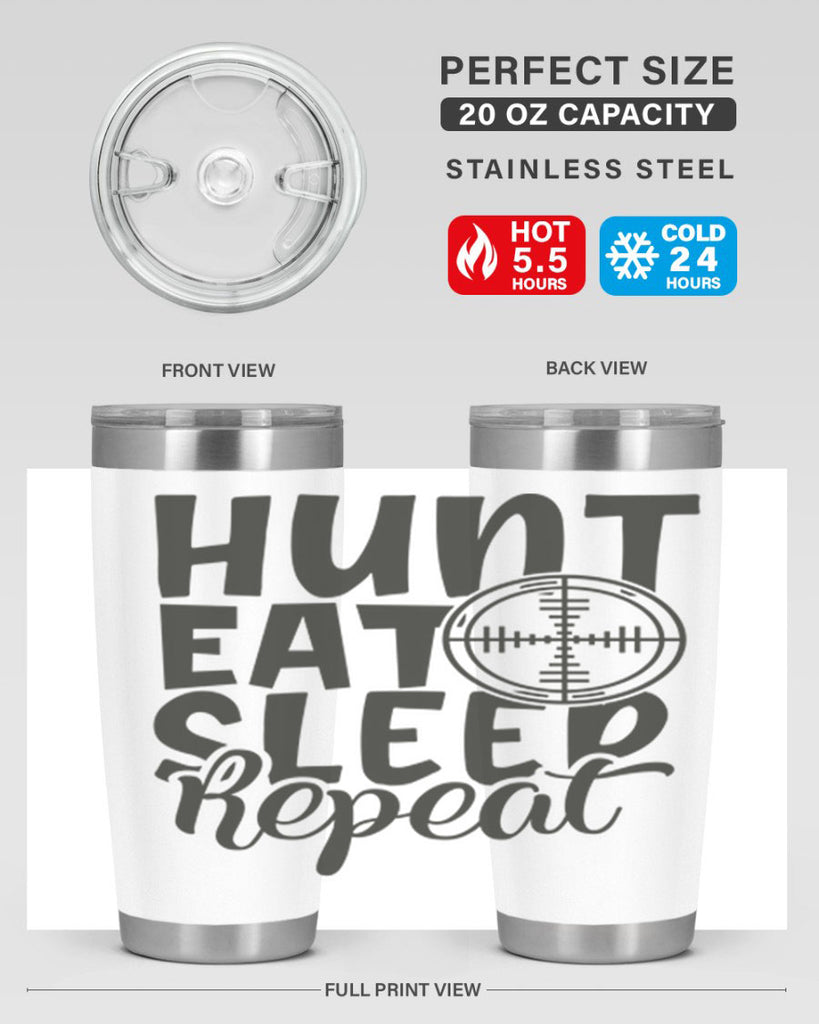 hunt eat sleep repeat 11#- hunting- Tumbler