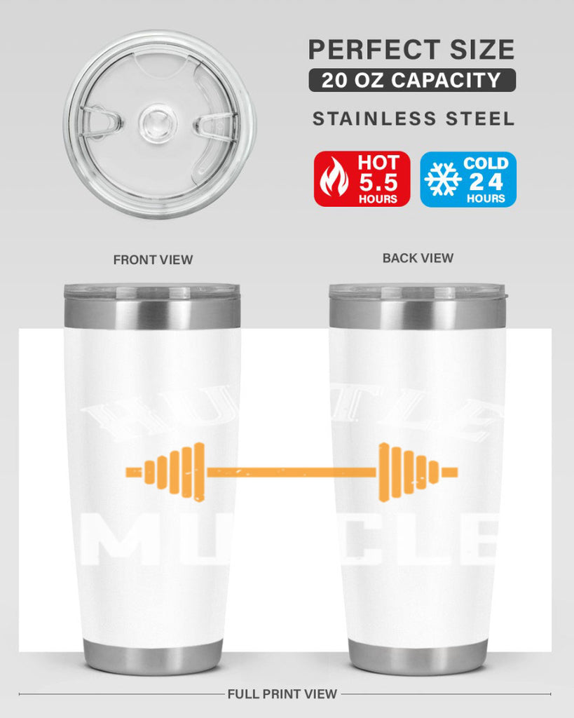 hustel for that muscle 92#- gym- Tumbler