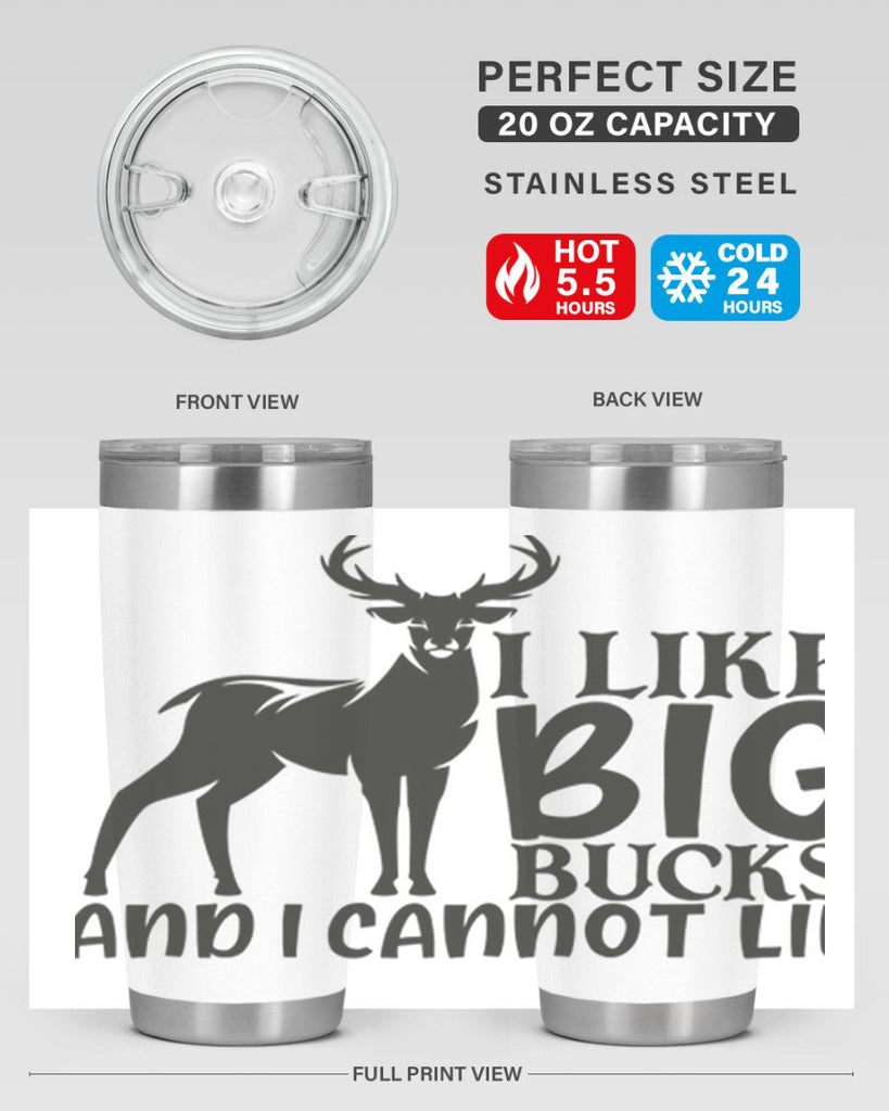 i like big bucks and i cannot lie 8#- hunting- Tumbler