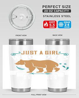 just a girl who loves bear 19#- Bears- Tumbler