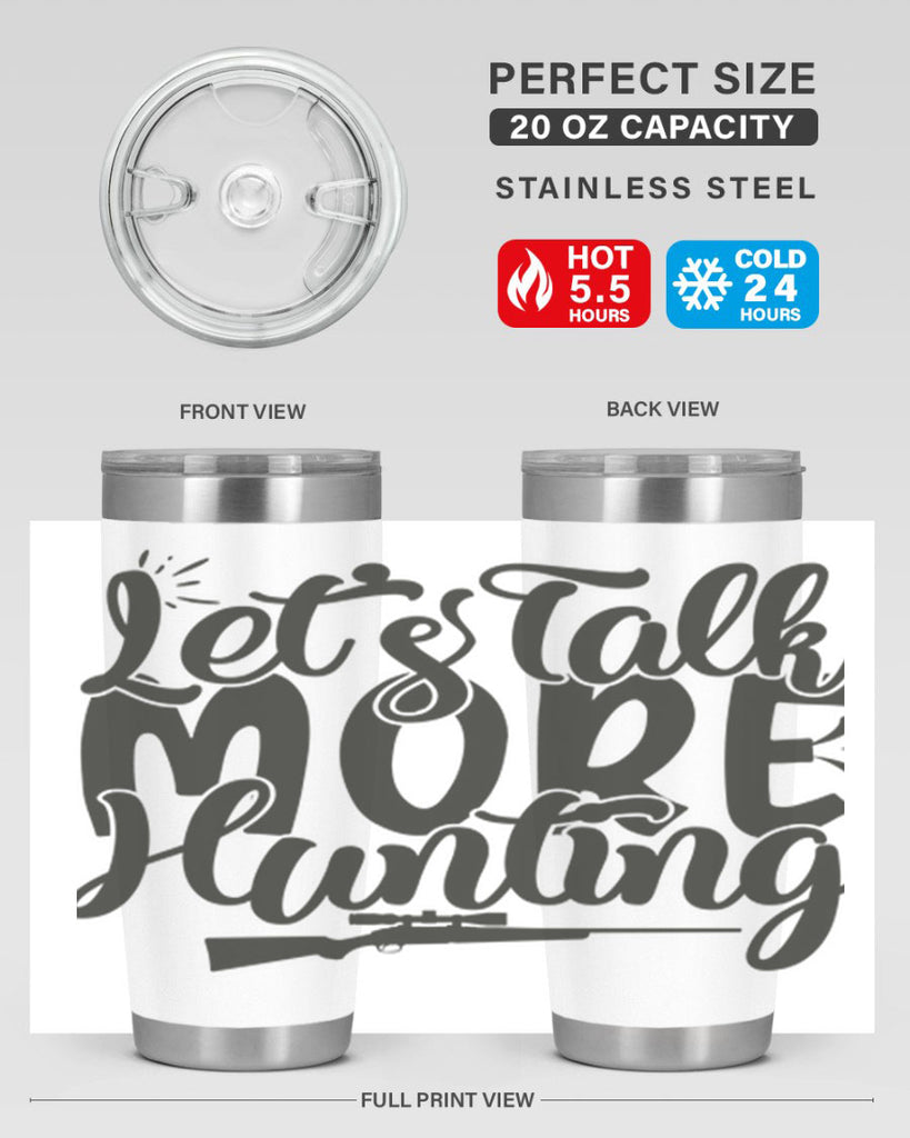 lets talk more hunting 6#- hunting- Tumbler