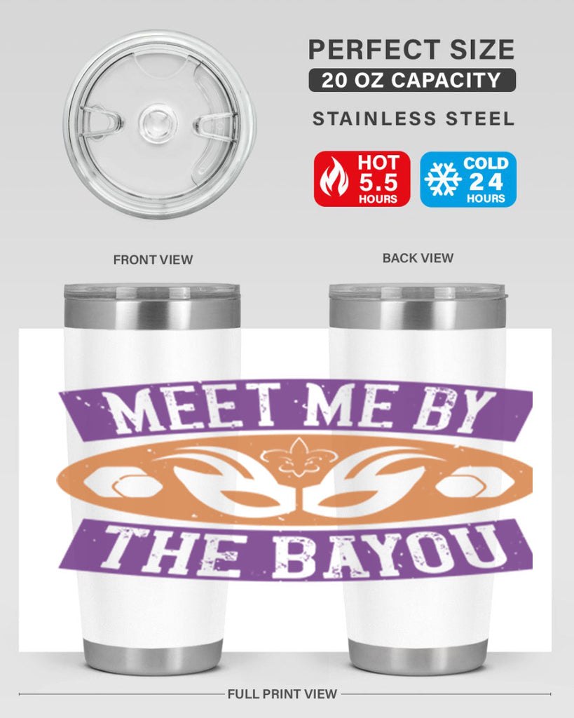meet me by the bayou 45#- mardi gras- Tumbler