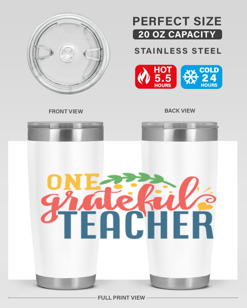 one grateful teacher Style 167#- teacher- tumbler