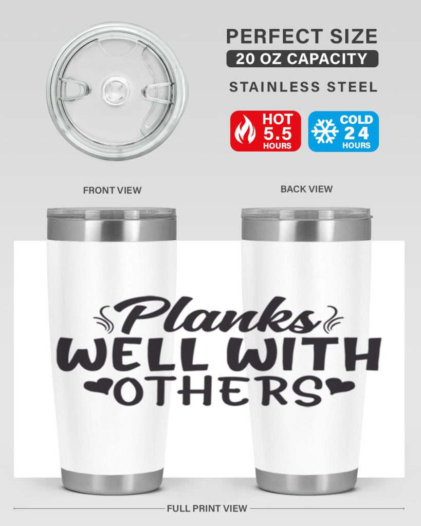 planks well with others 24#- gym- Tumbler