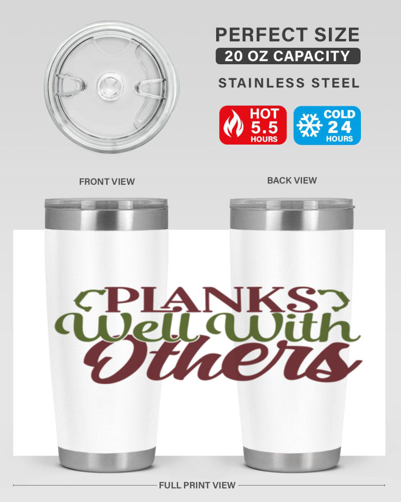 planks well with others 25#- gym- Tumbler