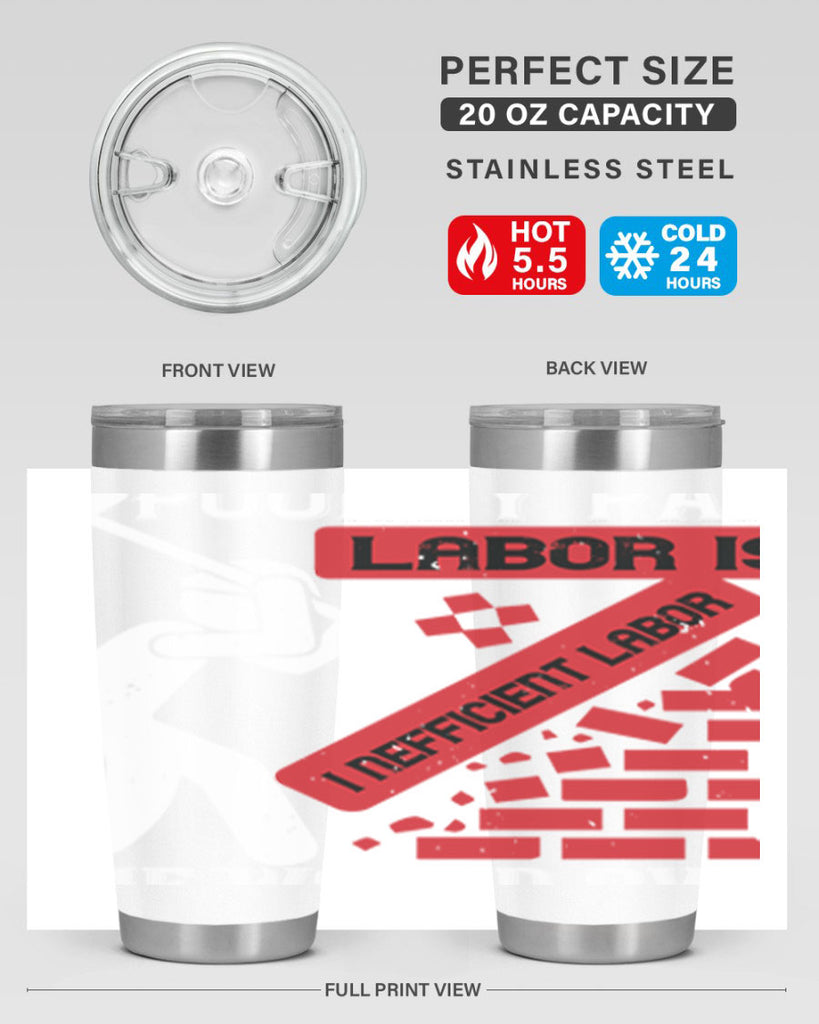 poorly paid labor is inefficient labor the world over 19#- labor day- Tumbler