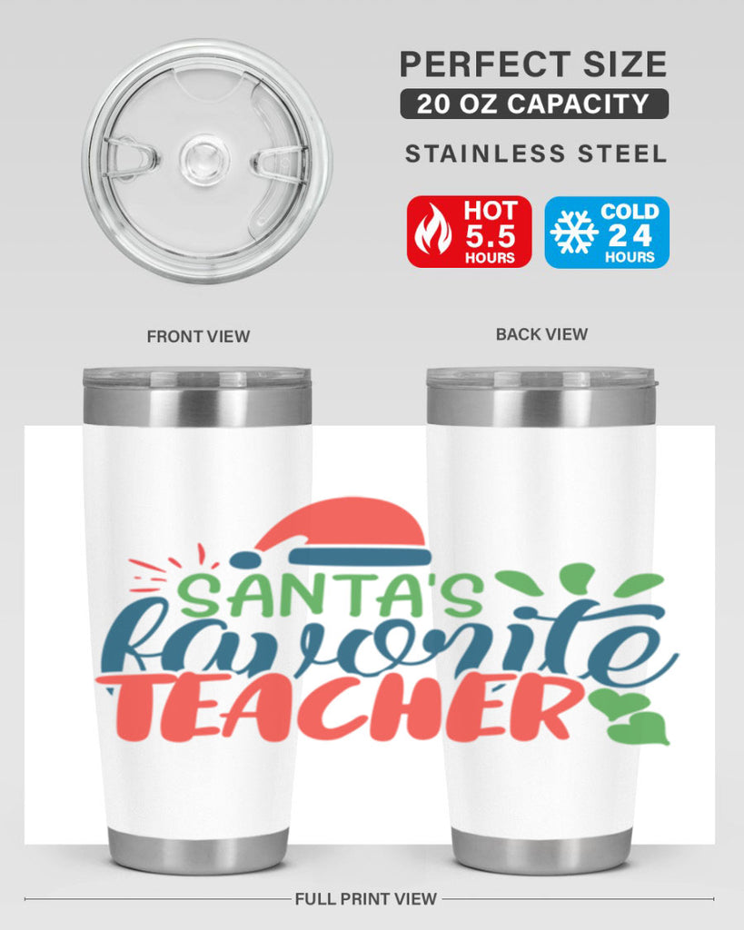 santas favorite teacher Style 151#- teacher- tumbler
