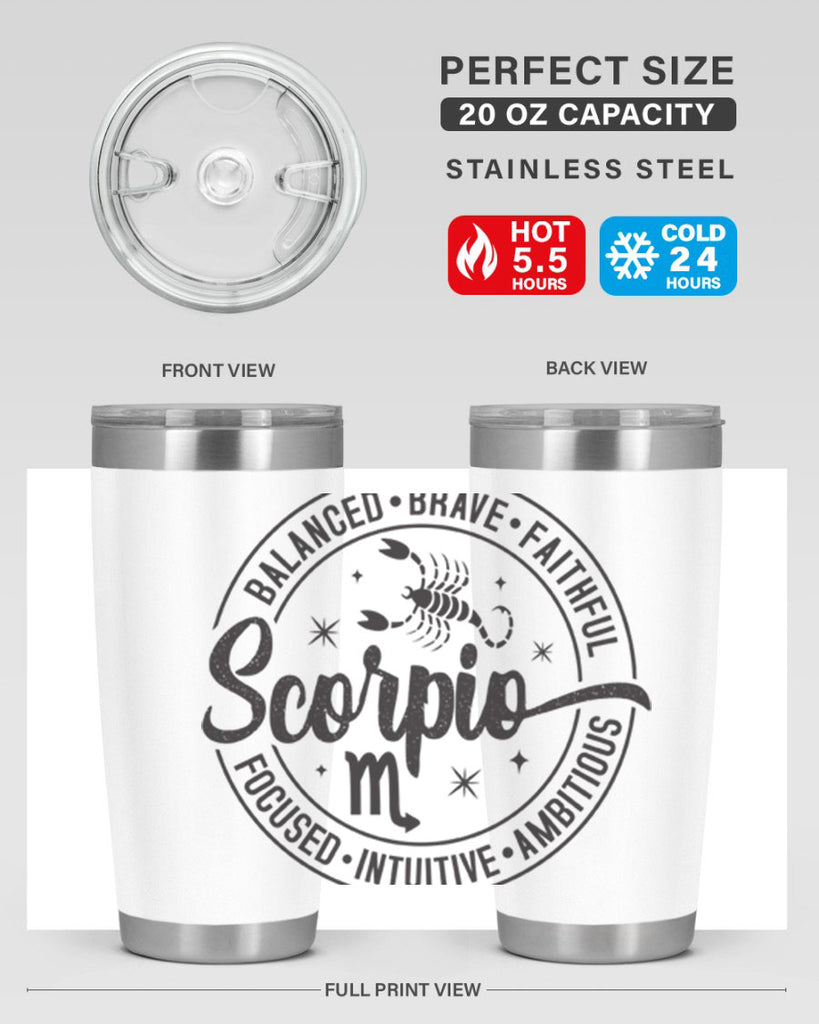 scorpio 438#- zodiac- Tumbler
