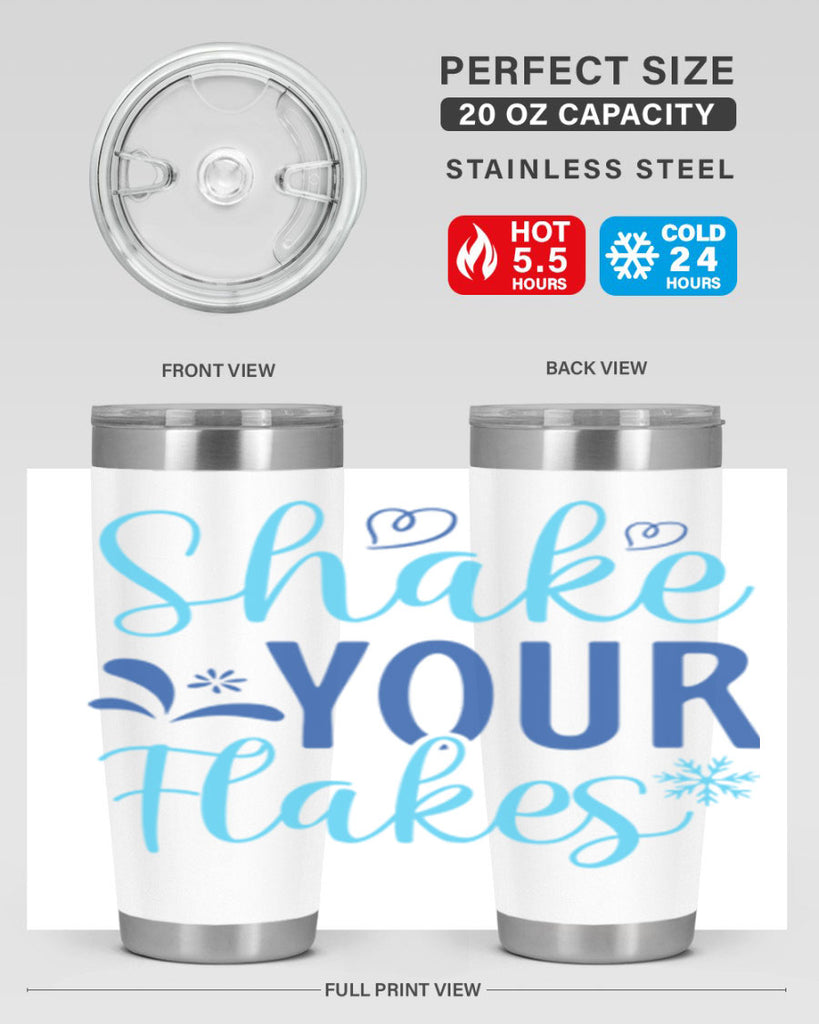 shake your flakes 359#- winter- Tumbler