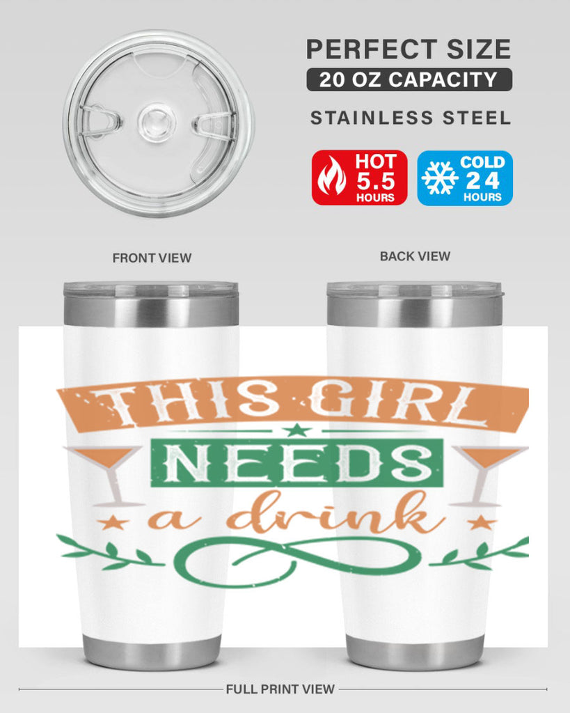 this girl needs a drink 1#- mardi gras- Tumbler