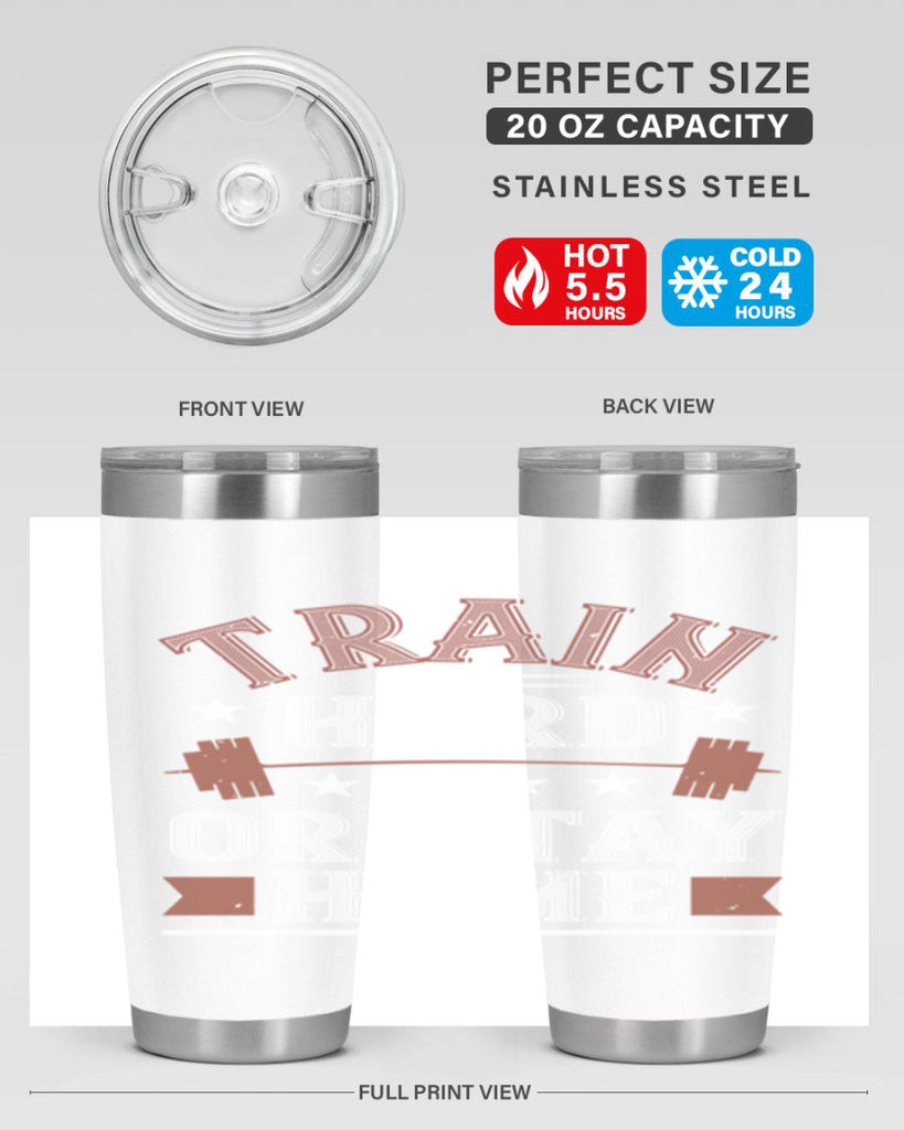 train hard or stay home 62#- gym- Tumbler