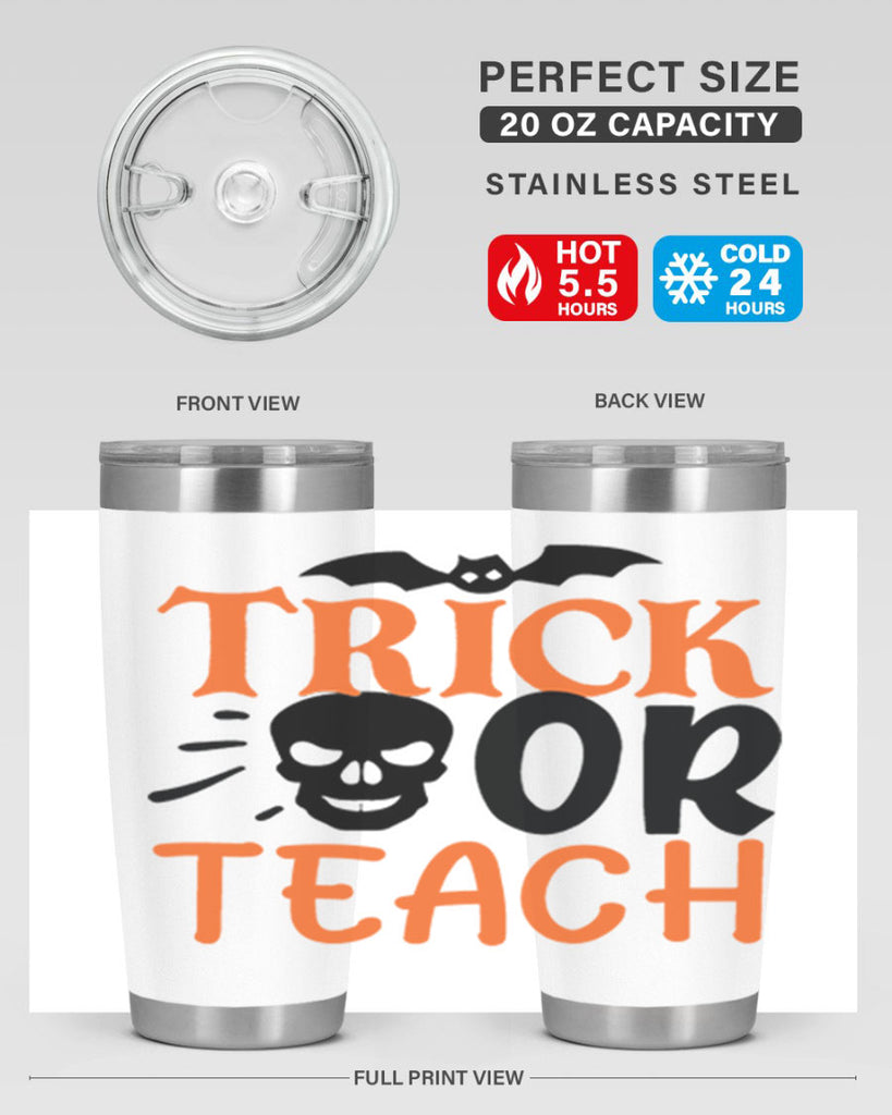 trick or teach 104#- halloween- Tumbler