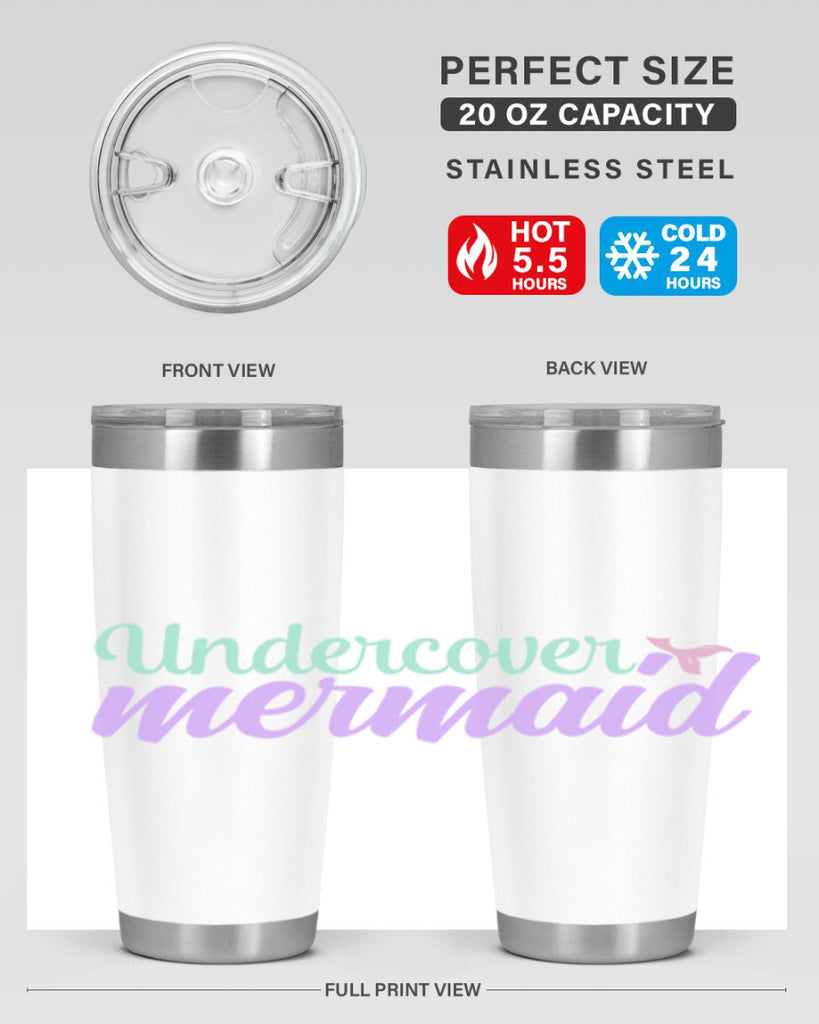 undercover mermaid 8#- mermaid- Tumbler