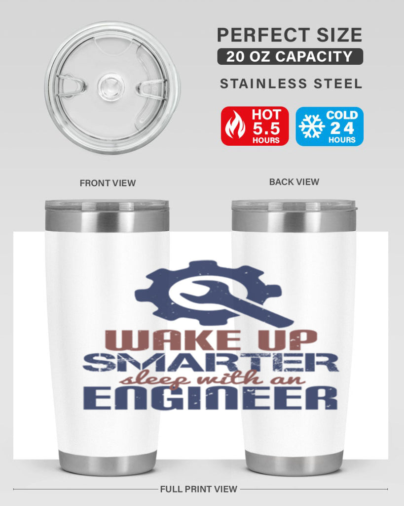 wake up smarter sleep with an engineer Style 31#- engineer- tumbler