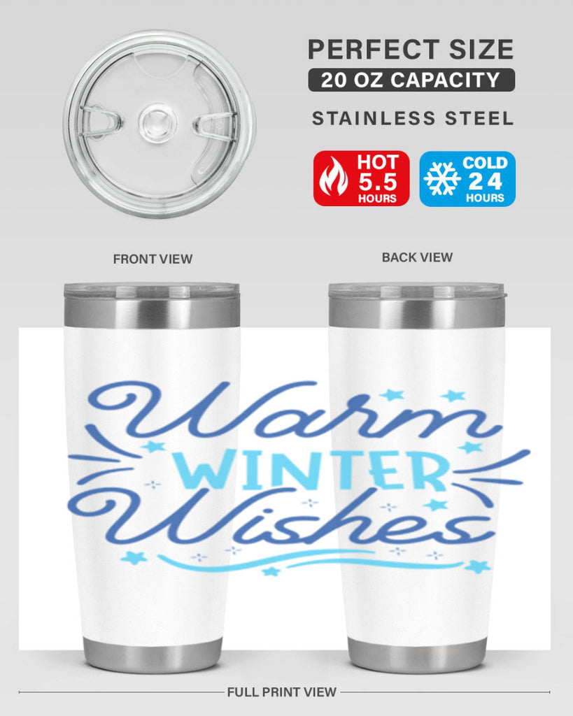 warm winter wishes 457#- winter- Tumbler