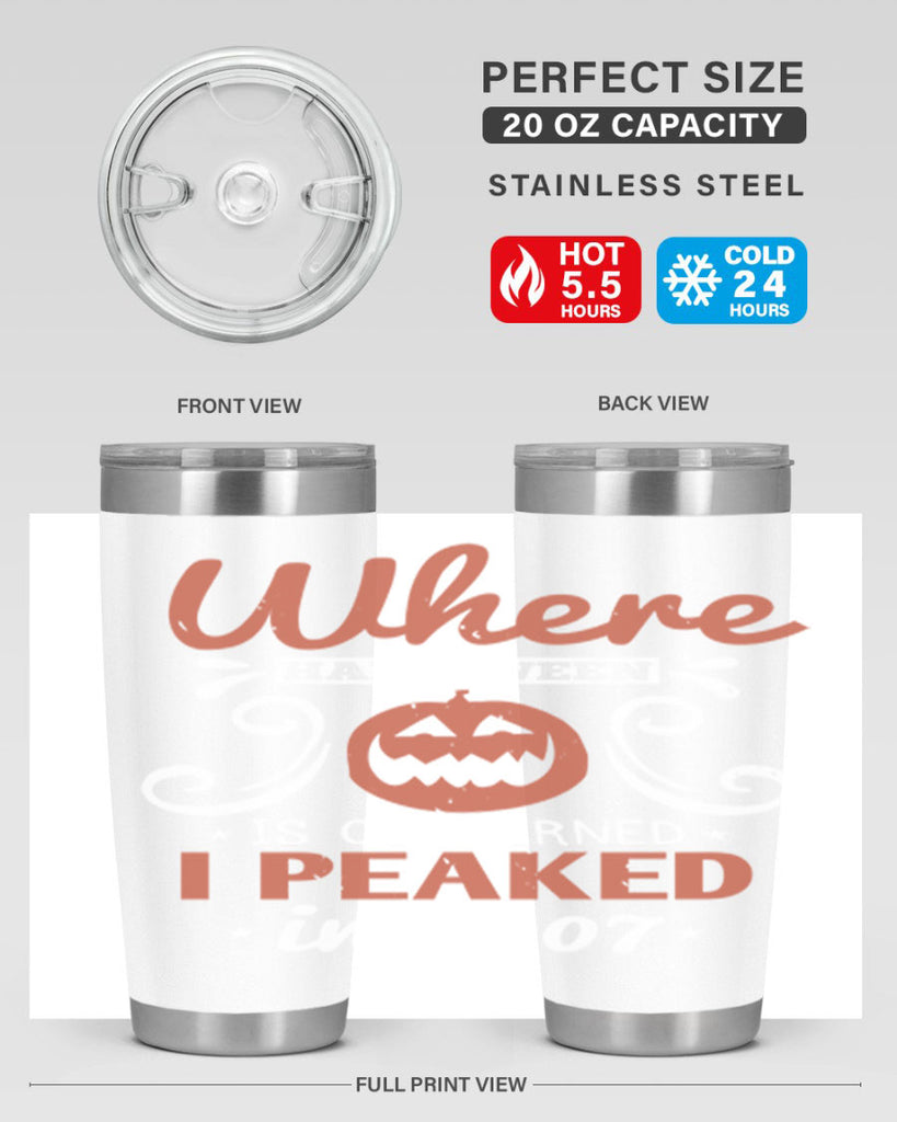 where halloween is 122#- halloween- Tumbler