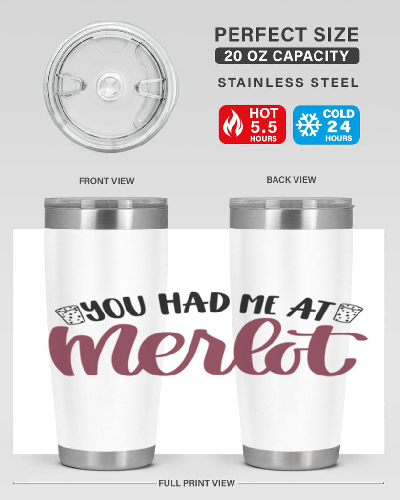 you had me at merlot 14#- wine- Tumbler