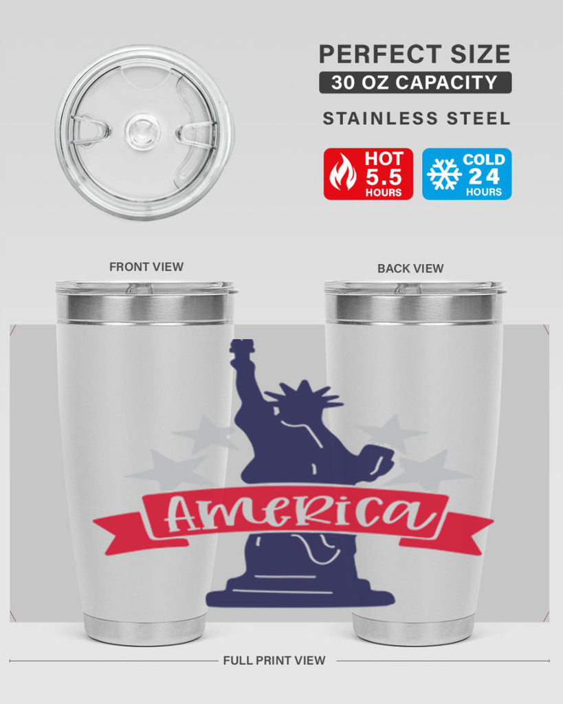 America Style 145#- Fourt Of July- Tumbler