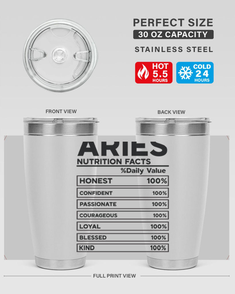 Aries Nutrition Facts 97#- zodiac- Tumbler