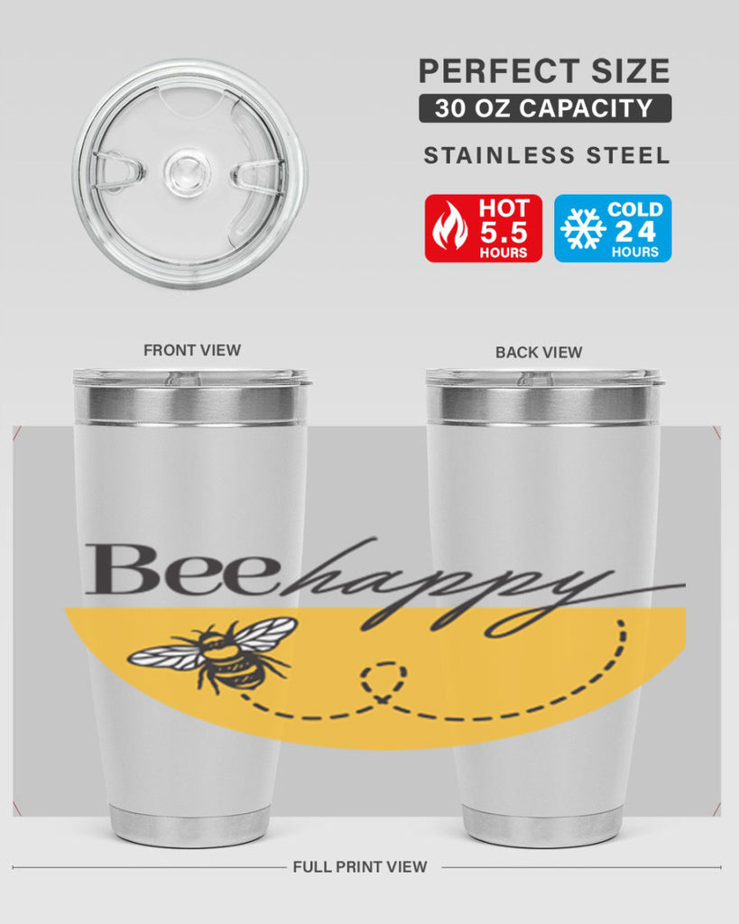Bee Happy30#- spring- Tumbler