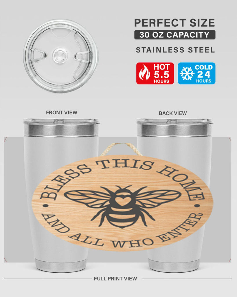 Bless this Home Bee Mockup58#- spring- Tumbler
