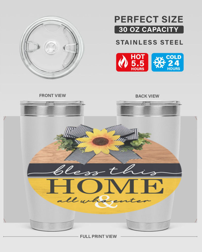 Bless this Home and all Mockup56#- spring- Tumbler