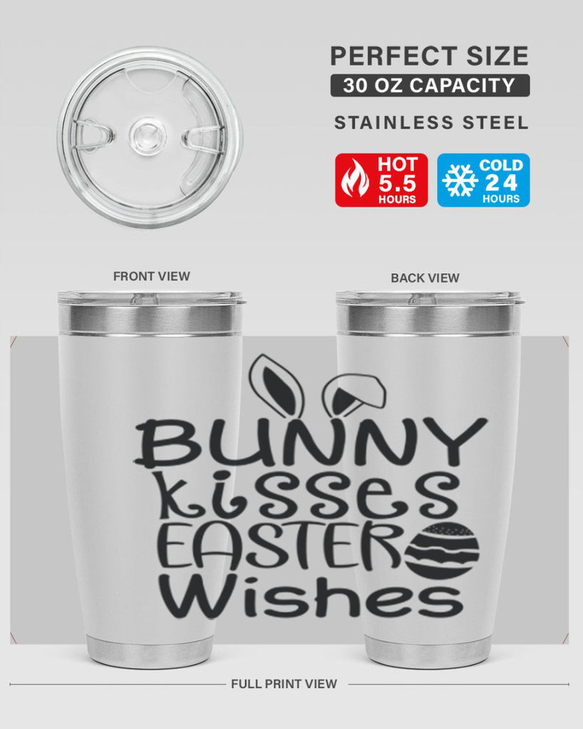 Bunny kisses easter wishes  94#- spring- Tumbler