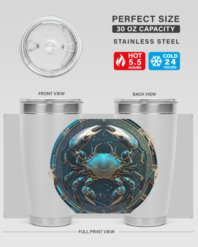 Cancer 147#- zodiac- Tumbler