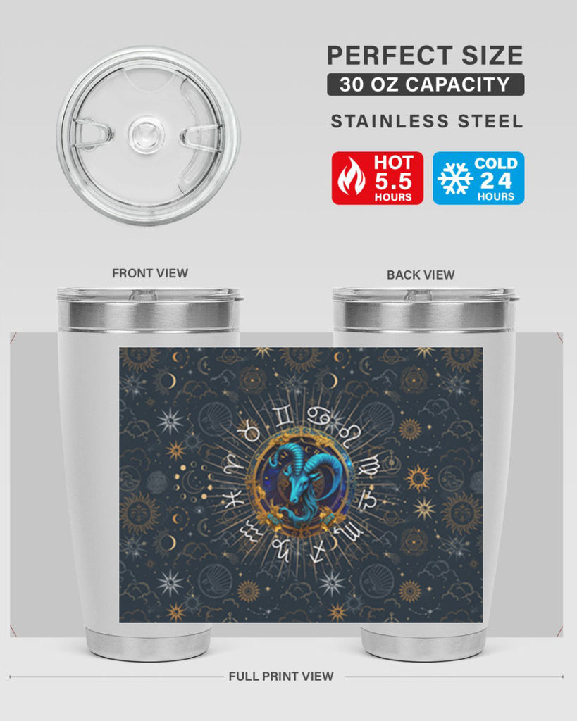 Capricorn Straight 184#- zodiac- Tumbler