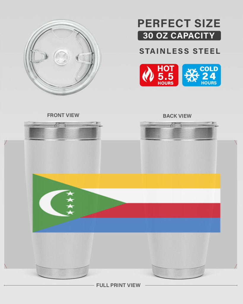 Comoros 160#- world flags- Tumbler