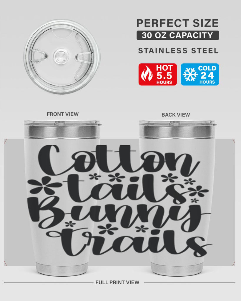 Cotton tails bunny trails  113#- spring- Tumbler