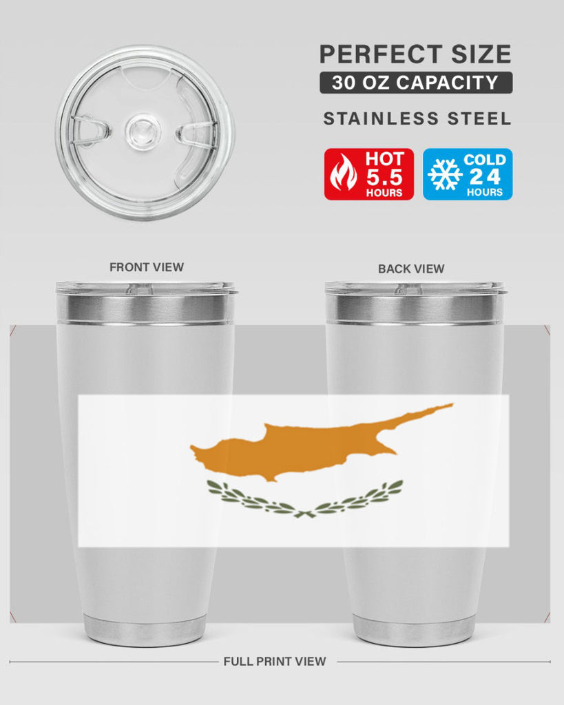 Cyprus 153#- world flags- Tumbler