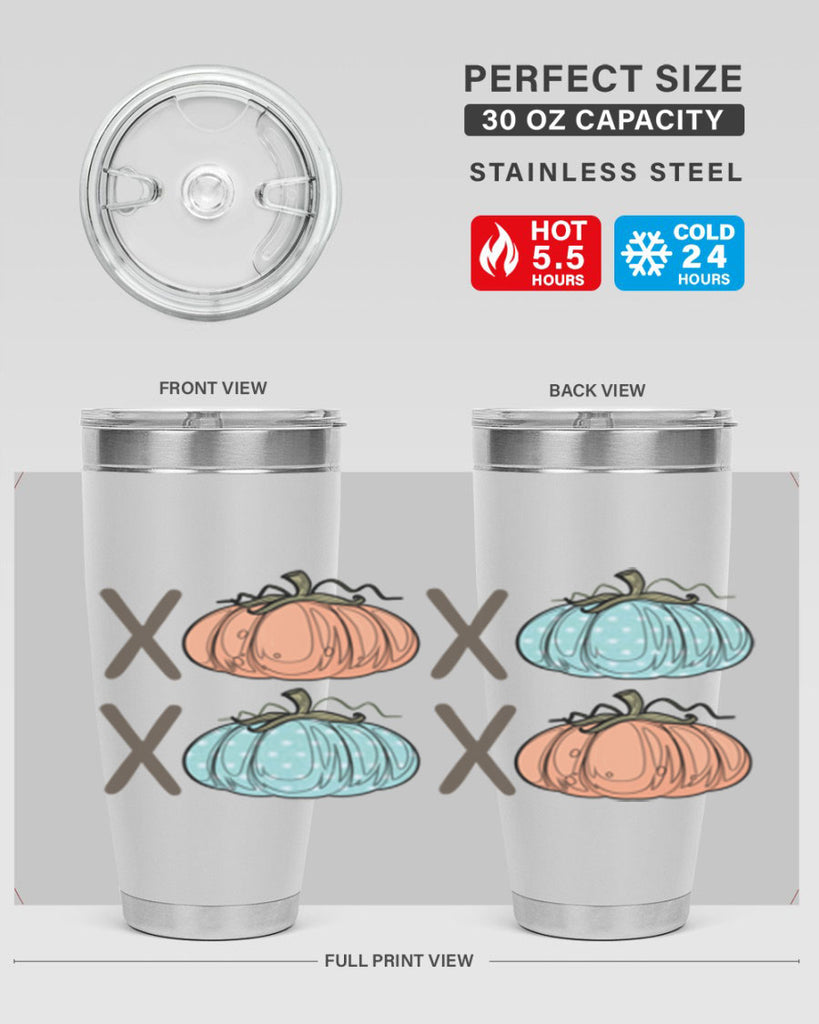 Fall Pumpkin XOXO 129#- fall- Tumbler