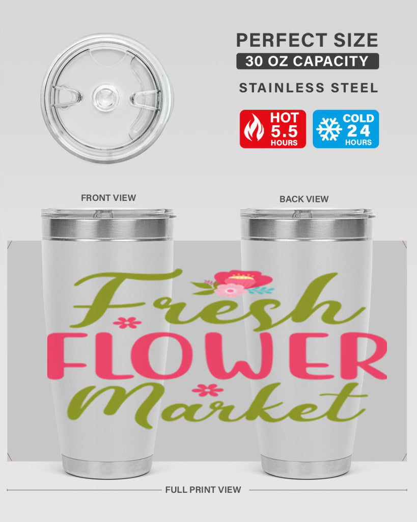 Fresh Flower Market 144#- spring- Tumbler