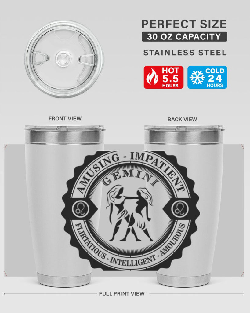 Gemini 11#- zodiac- Tumbler