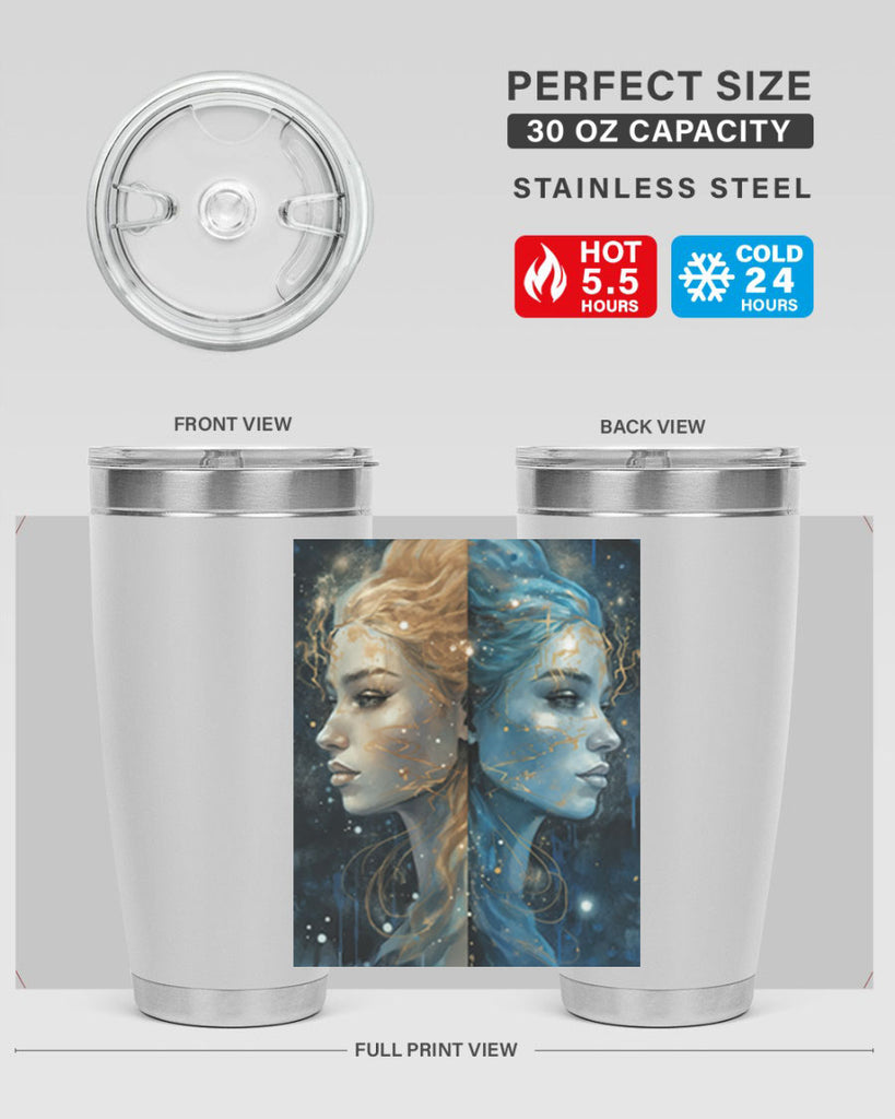 Gemini 56#- zodiac- Tumbler