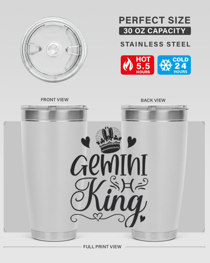 Gemini king 228#- zodiac- Tumbler