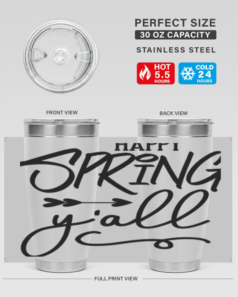 Happy Spring Y'all169#- spring- Tumbler